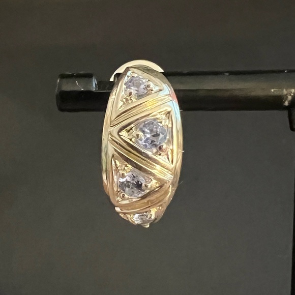 Sterling Silver Amethyst Earrings - Picture 2 of 7